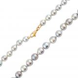 Luxusn perlov nhrdelnk Attina z prodnch perel Akoya se zlatm zapnnm