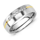 Snubní ocelový prsten pro ženy PARIS