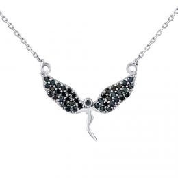 Støíbrný náhrdelník andìl Shabtai s Brilliance Zirconia dámský i dìtský