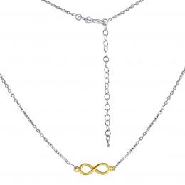 Støíbrný/pozlacený náhrdelník s pøívìskem Infinity Jeppi - zvìtšit obrázek
