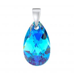 Stшнbrnэ pшнvмsek Jelly ve tvaru kapky  Swarovski® Crystals  Aquamarine