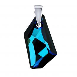 St��brn� p��v�sek De-Art  Bermuda Blue se Swarovski� Crystals