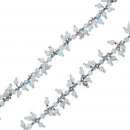 Støíbrný náhrdelník s pravým Akvamarínem Bern - zvìtšit obrázek