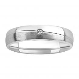 Snubní støíbrný prsten GLAMIS s diamantem