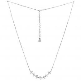 Støíbrný náhrdelník Zoe s pøívìskem ve tvaru lístkù s Brilliance Zirconia - zvìtšit obrázek