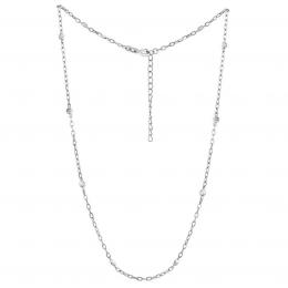 Støíbrný náhrdelník Mary s èirými Brilliance Zirconia