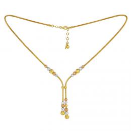 Luxusní zlatý náhrdelník dámský Laddie s broušenými barevnými korálky - 2 mm - zvìtšit obrázek