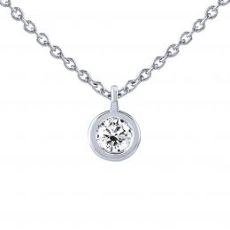 Diamantový náhrdelník Manhattan v bílém zlatì - 0,09 ct