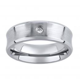 Ocelový prsten - snubní - pro ženy RC2027-Z
