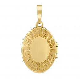 Zlatý oválný medailon Adonis otevirací 26 mm