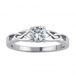 Leskl ocelov prsten v keltskm stylu