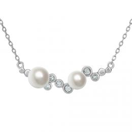 Støíbrný perlový náhrdelník ILUMIA - zvìtšit obrázek