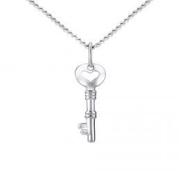 Støíbrný náhrdelník s pøívìskem klíè