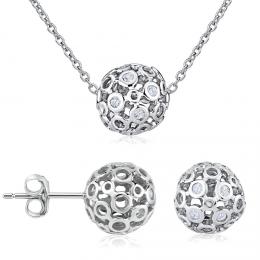 Set støíbrných šperkù ALLURA náušnice a náhrdelník - zvìtšit obrázek
