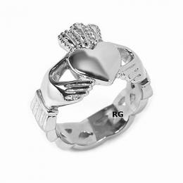 Ocelov� prsten Claddagh - AKCE