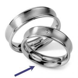 Ocelov� prsten - snubn� - pro �eny RC2027-Z